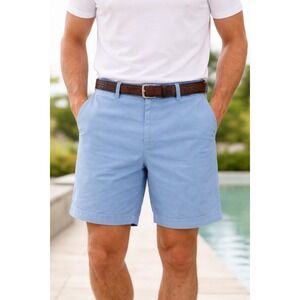 Ted Baker London Mens Light Blue Chino Shorts Size 34R RN95229 Cotton Blend